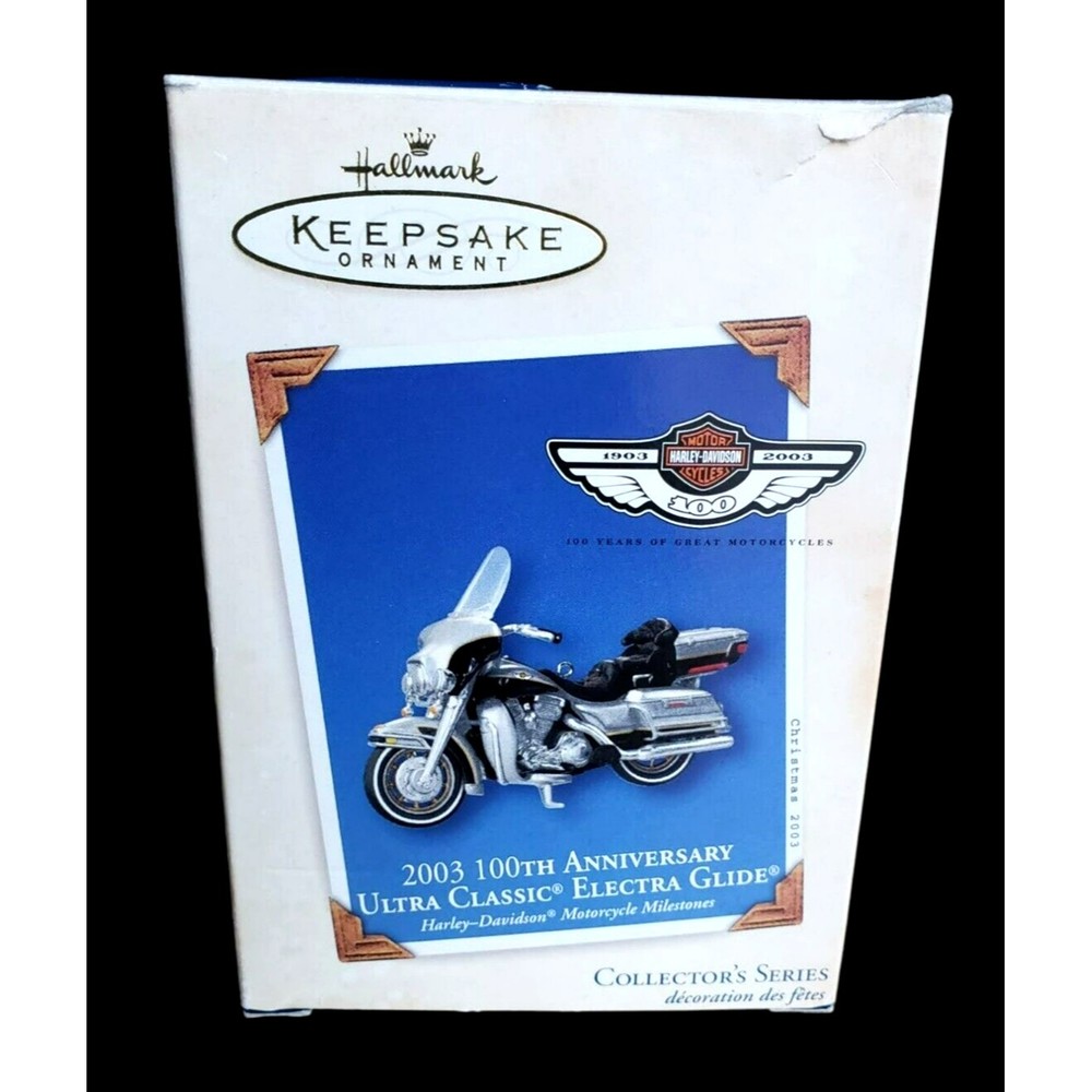 2003 Hallmark Keepsake Harley Davidson Ultra Classic Electra Glide Ornament NIB